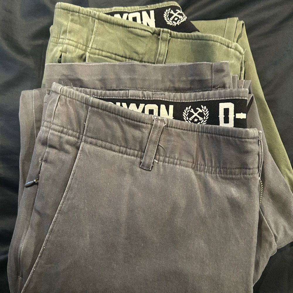 Dixxon chino pants 2 pairs 36x30